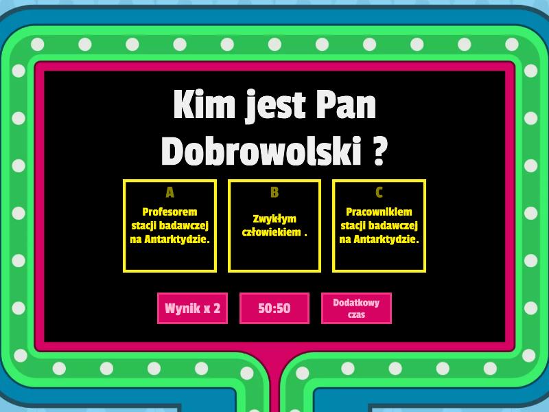 Sprawdzian Testy Z Lektury Zaczarowana Zagroda Test z Lektury ''Zaczarowana zagroda'' - Gameshow quiz