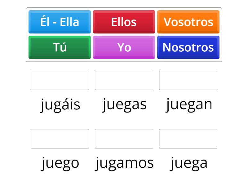 Verbo jugar - Match up