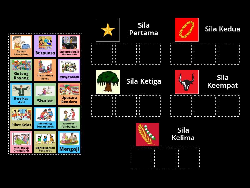 Pengamalan Sila Sila Pancasila 1 - Group Sort