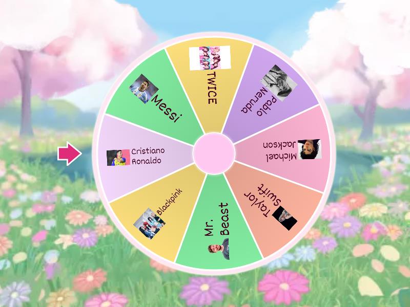 Charades game - Spin the wheel