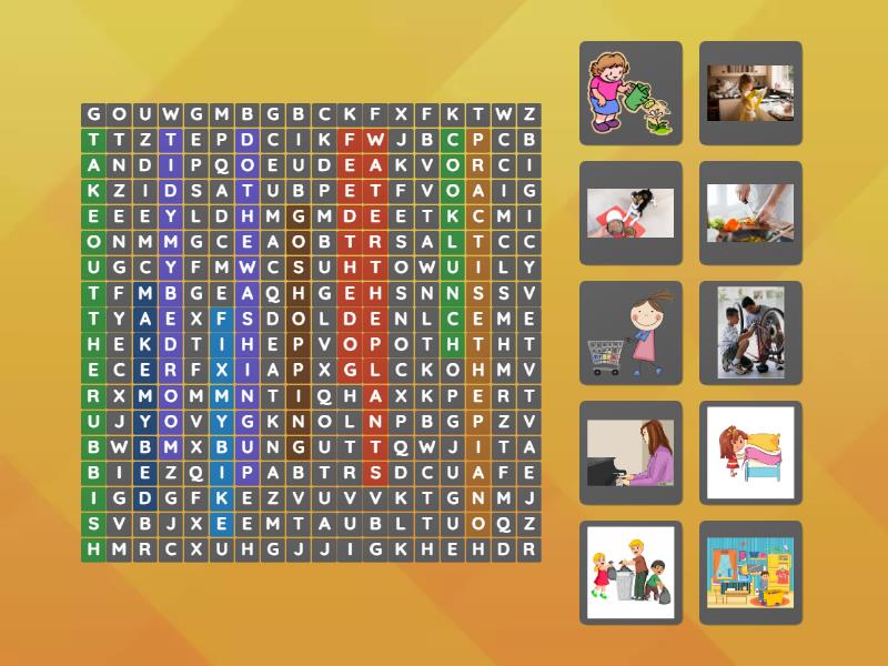 helping out - Wordsearch