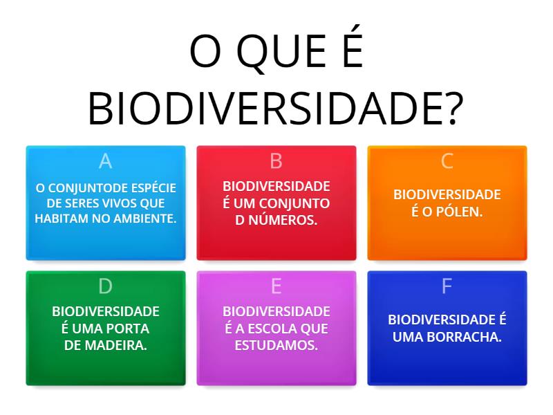 BIODIVERSIDADE - Quiz