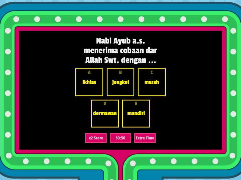 KISAH NABI KELAS 4 - Gameshow Quiz