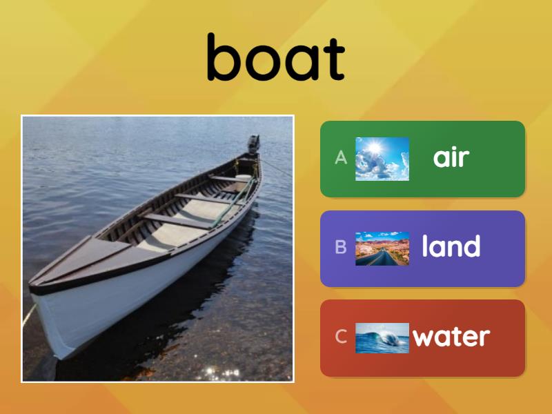 TRANSPORTATION(LAND,AIR,WATER) - Quiz