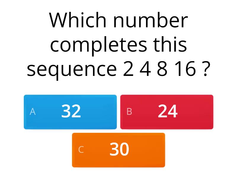 SEQUENCES - Quiz