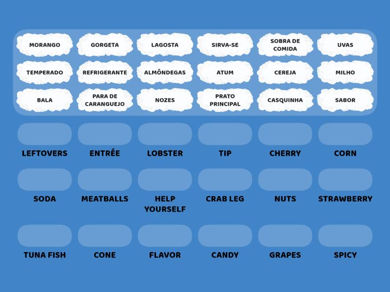 FOOD and RESTAURANT (2C) - Match up