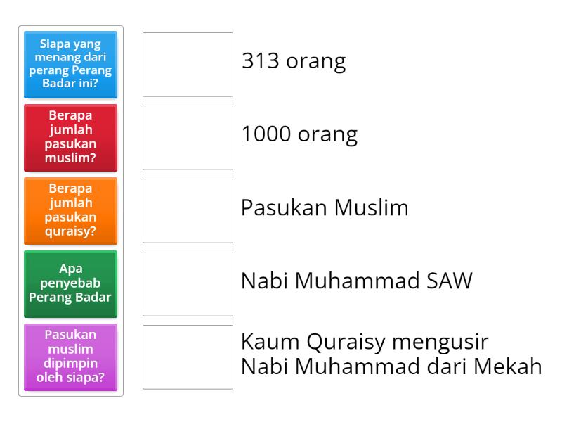 PERANG BADAR - Match up