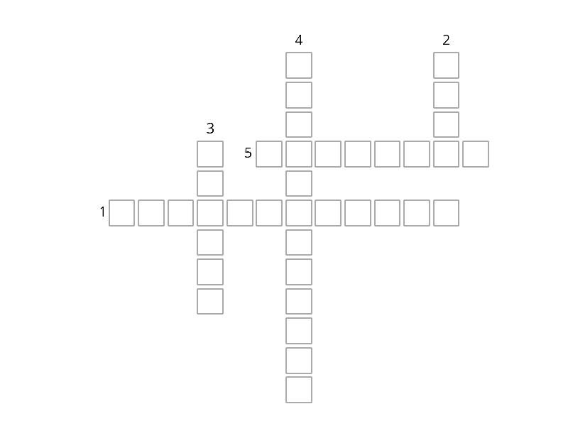 Speaking component - Crossword