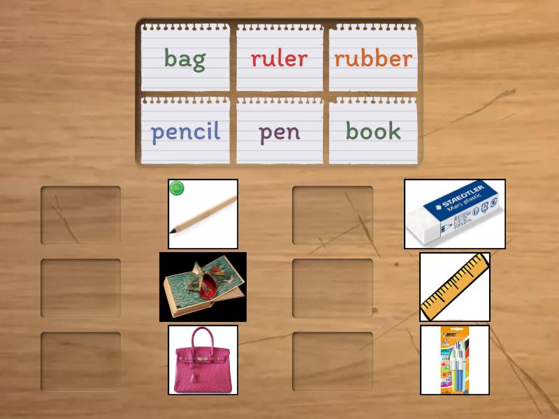 Beehive 1 lesson 3 / school things - Match up