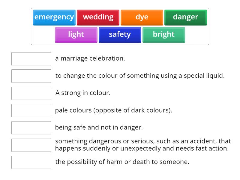 Unit 1 lesson 1 -Vocabulary - Match up