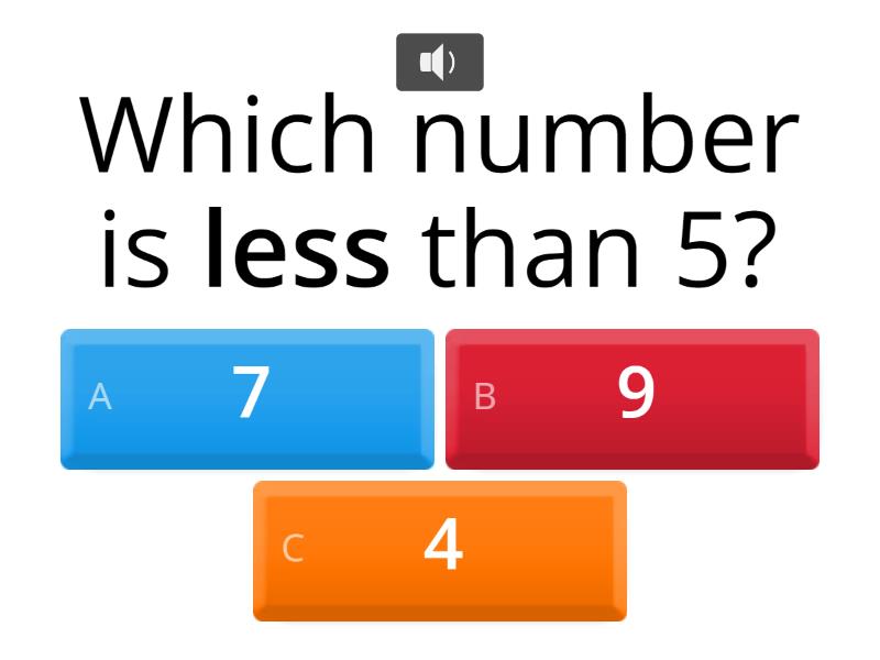 Comparing Numbers 1-10 - Quiz