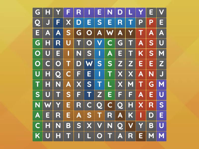 Flyers Adventure - Wordsearch