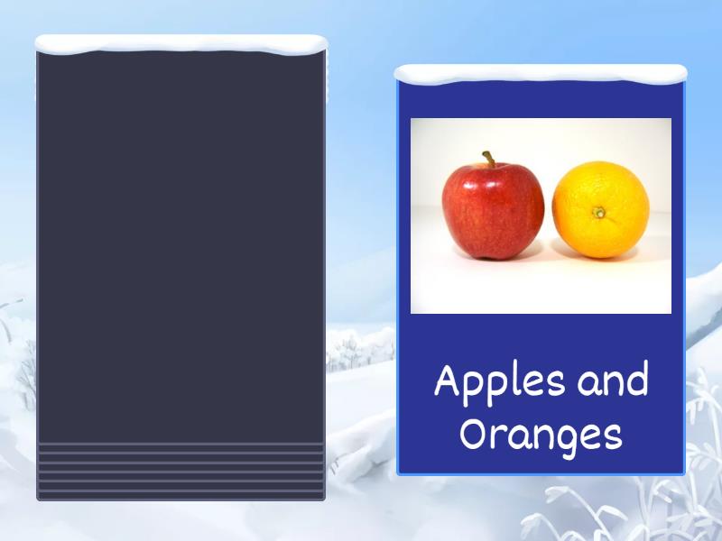Comparative speaking cards