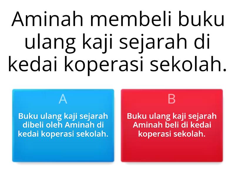 AYAT AKTIF DAN AYAT PASIF - Quiz