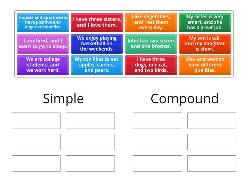 Simple or Compound? - Group sort