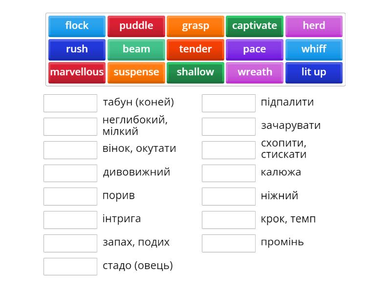 Words - Match up