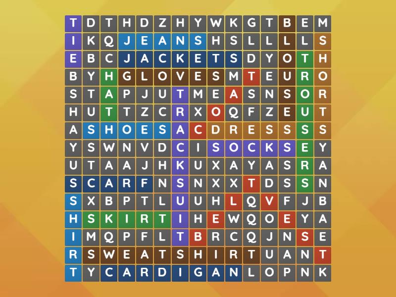 game - Sopa de letras