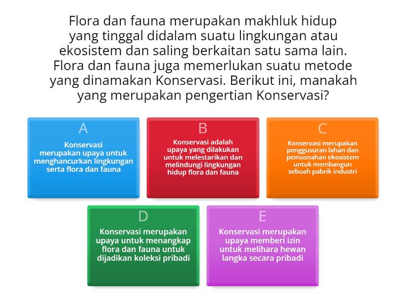 SOAL TENTANG KONSERVASI FLORA DAN - TUGAS ANDINI NOVIANTI PUTRI XI MIPA ...