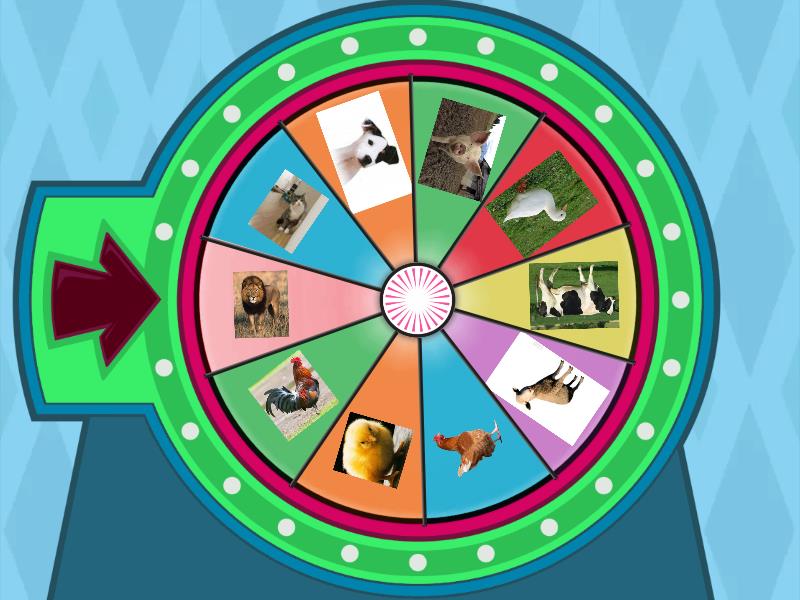 La rueda de los sonidos de los animales - Spin the wheel