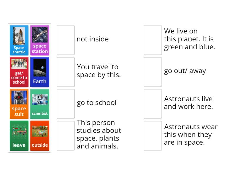 Everybody Up 2 - Unit 7 - Reading's Vocabulary - Match up