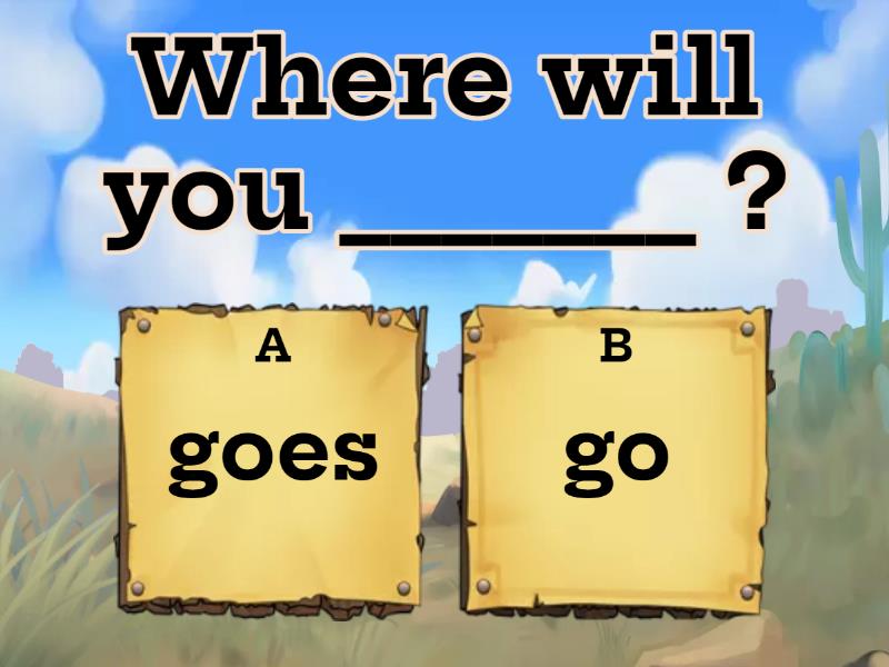 Sentence structure - What will / Where will - Quiz