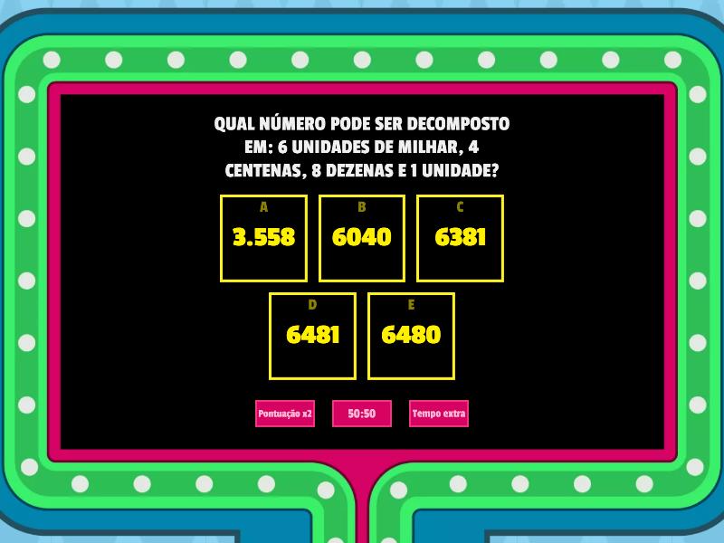 Conhecimentos Matemáticos - Game Show De TV