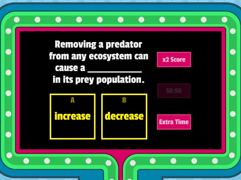 Writing Prompt 24: Increase or Decrease in Populations - Gameshow quiz