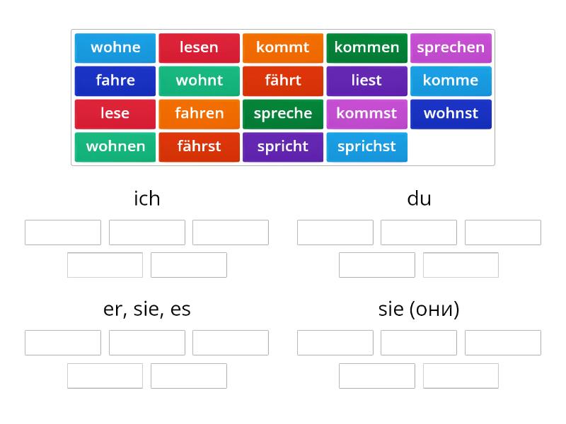 Sprechen, Lesen, Fahren - Group Sort