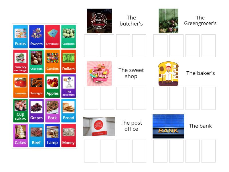 Let's go shopping - Group sort