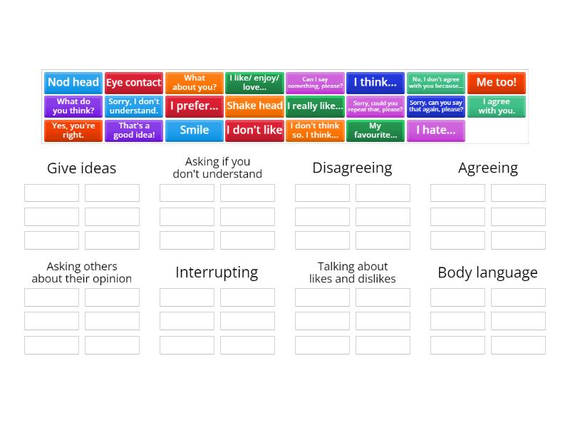 Entry 1 group discussion language - Group sort