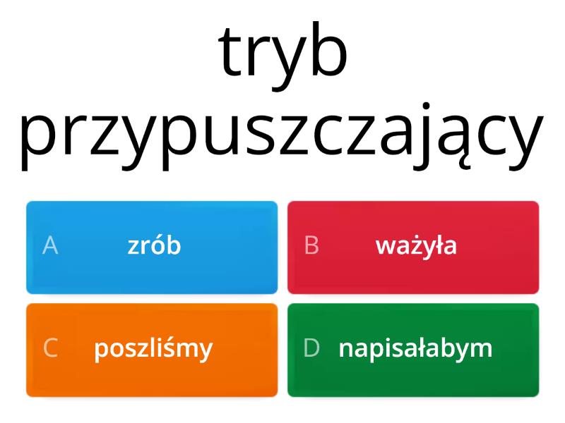 Formy Gramatyczne Czasownika - Quiz