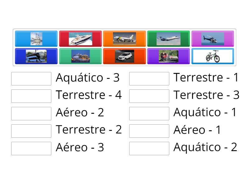 Atividades De Geografia Veja As Imagens Dos Meios De Transportes E Classifique Quando Forem