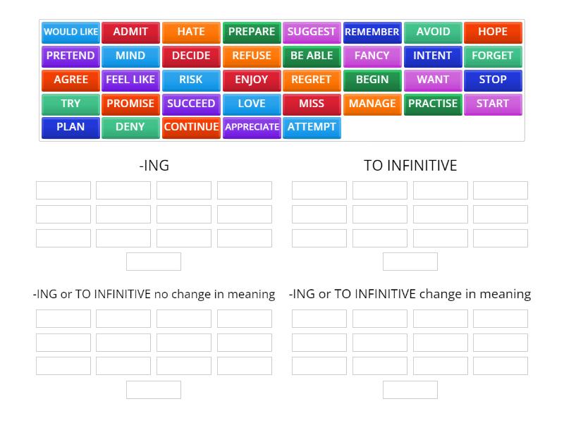 verb-patterns-ing-or-to-infinitive-group-sort