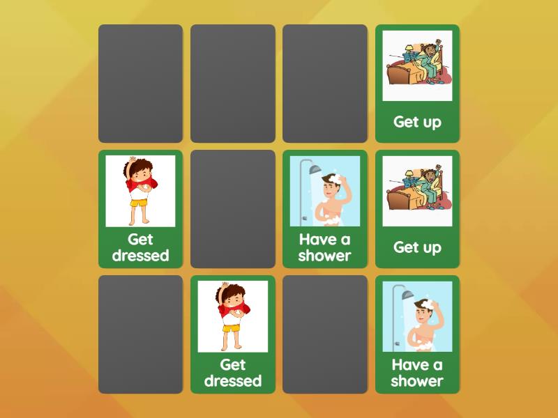 Daily Routines - Matching pairs