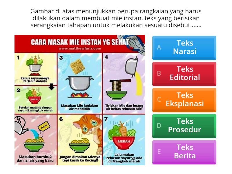 Materi Teks Prosedur - Quiz