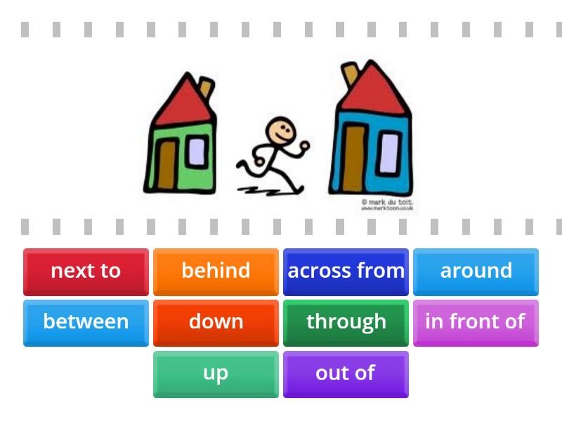 Prepositions of place & movement - Find the match