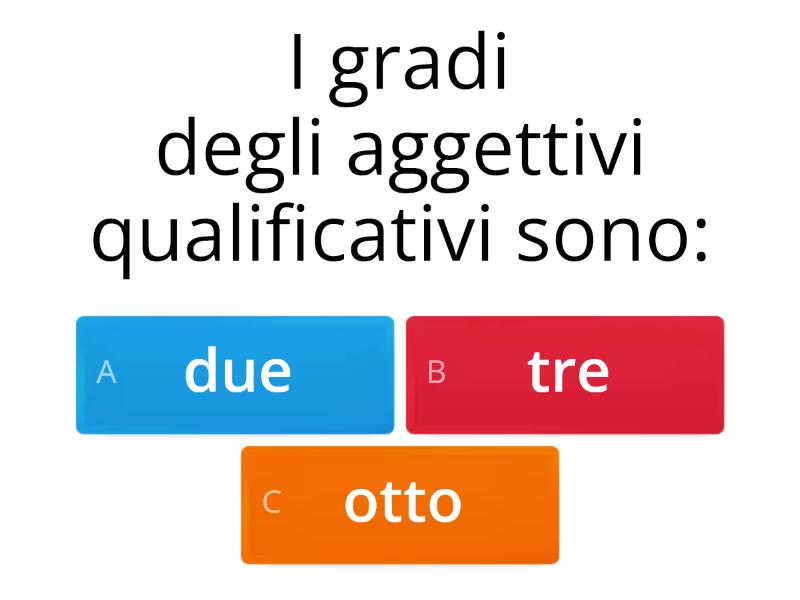 VERIFICA AGGETTIVI QUALIFICATIVI 5 - Quiz