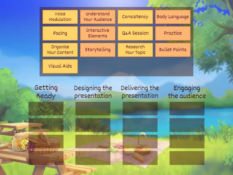 Talking about Presentation - Group sort