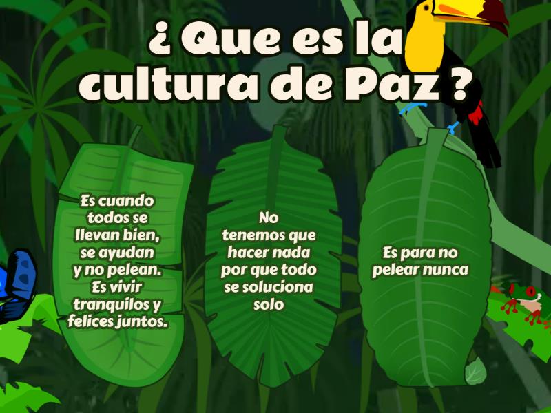 Cultura de Paz Quiz