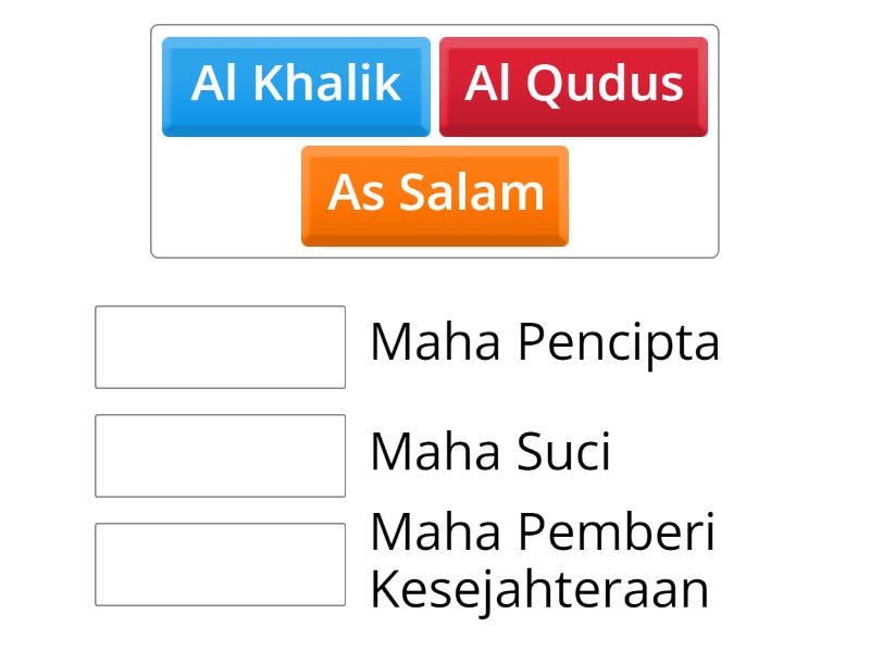 match asmaul husna - Match up