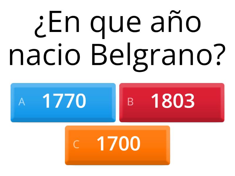 Manuel Belgrano - Quiz