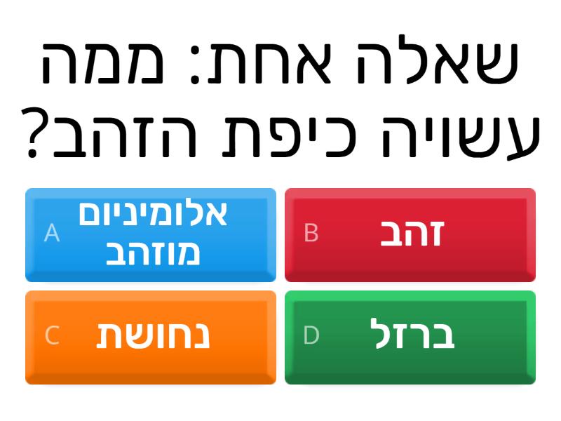 כיפת הזהב - Quiz