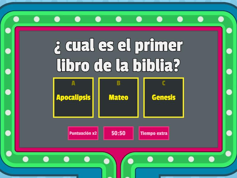 CONOCE LA BIBLIA - Gameshow quiz