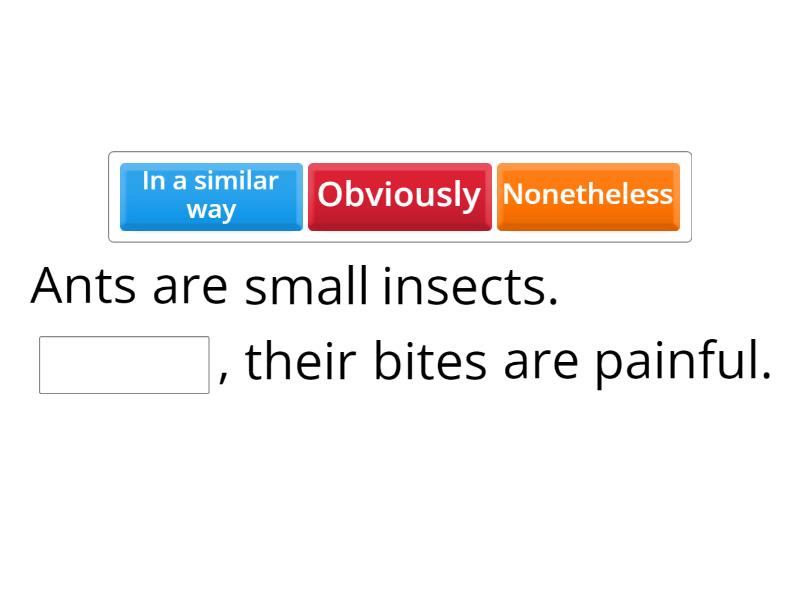 Transitions - Complete the sentence