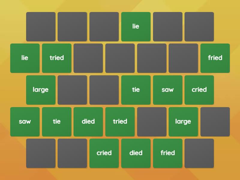 'ie' - Matching pairs