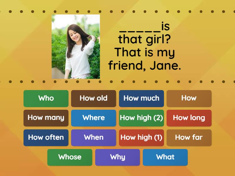 Wh or How Question - Find the match