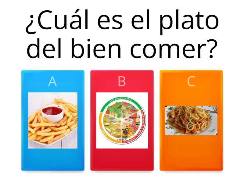 El Plato Del Bien Comer - Cuestionario