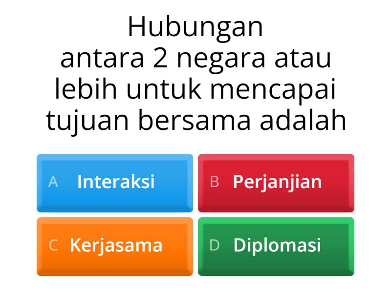 Interaksi Antarnegara-negara ASEAN - Quiz