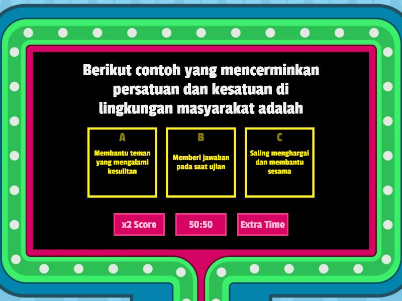 Pendidikan Pancasila Dan Kewarganegaraan - Gameshow Quiz