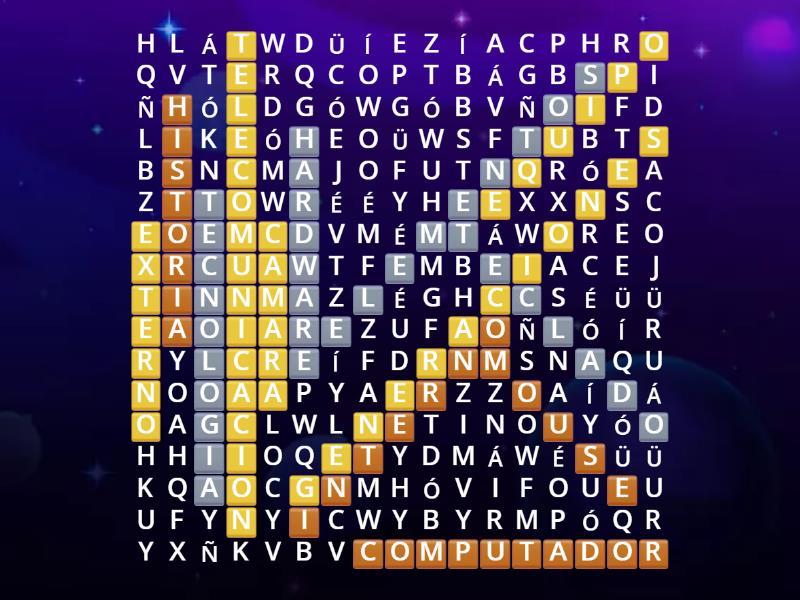 el hardware - Sopa de letras